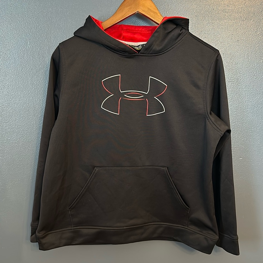 Under Armour black and red youth hoodie